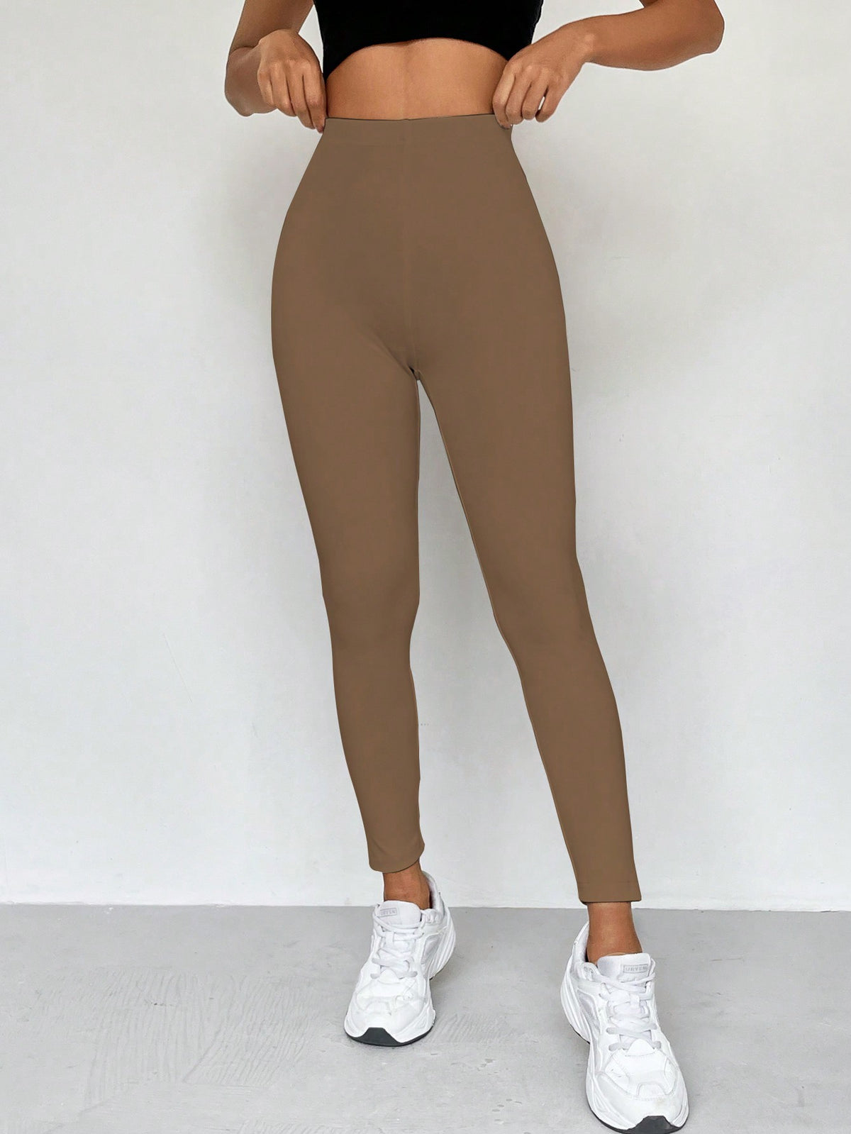 Legging Cintura Alta Conforto Estilo Minimalista