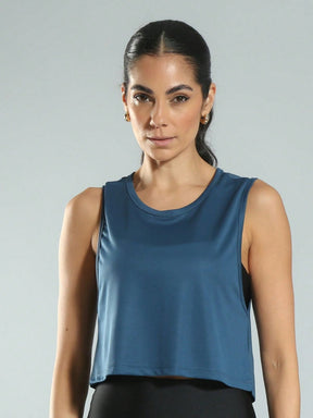 Regata Cropped Com Caimento Leve Estilo Training