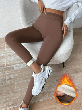 Legging Cintura Alta Térmica Com Forro Flanelado Fitness