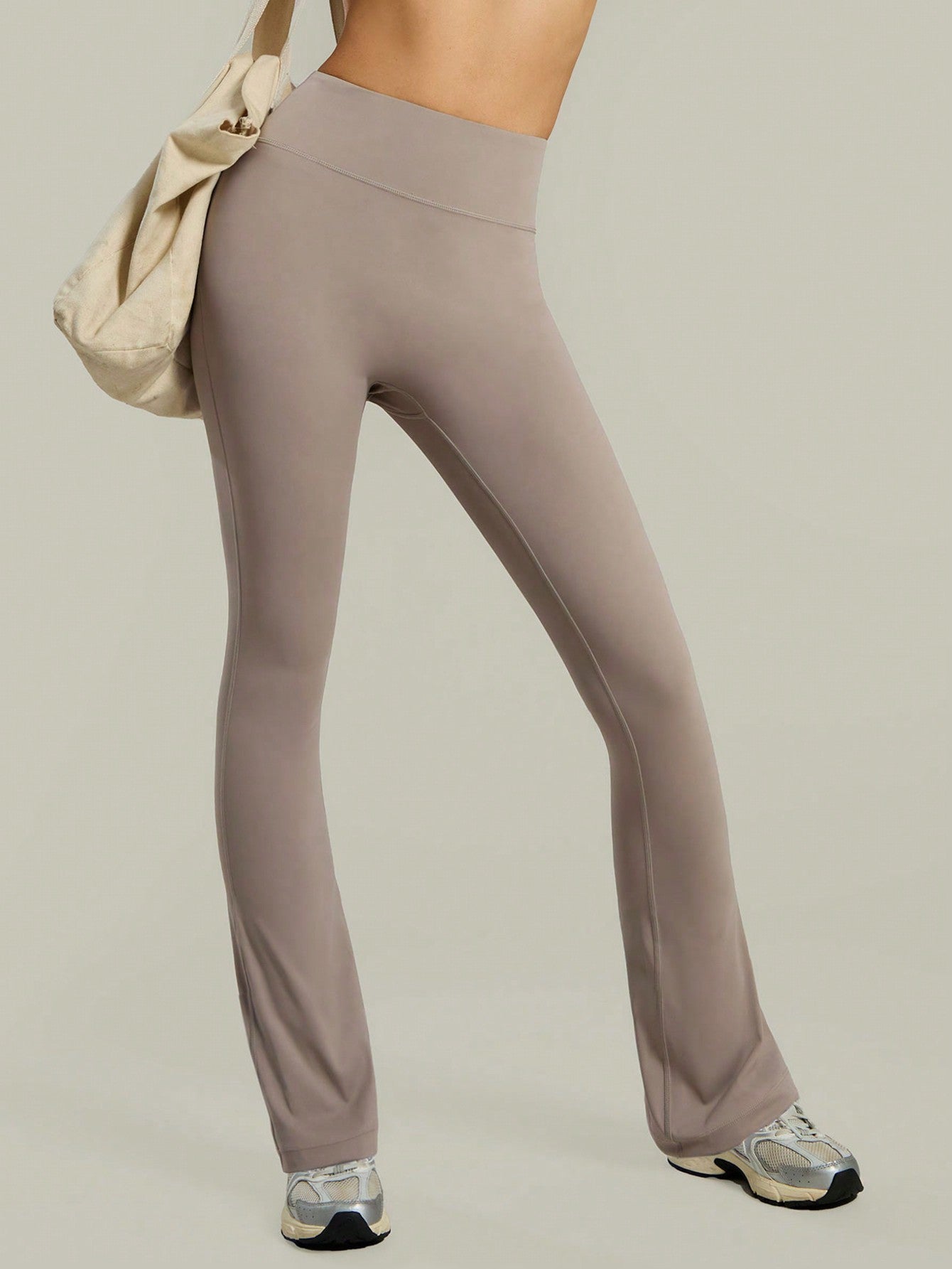 Legging Flare Cintura Alta Conforto Estilo Fitness