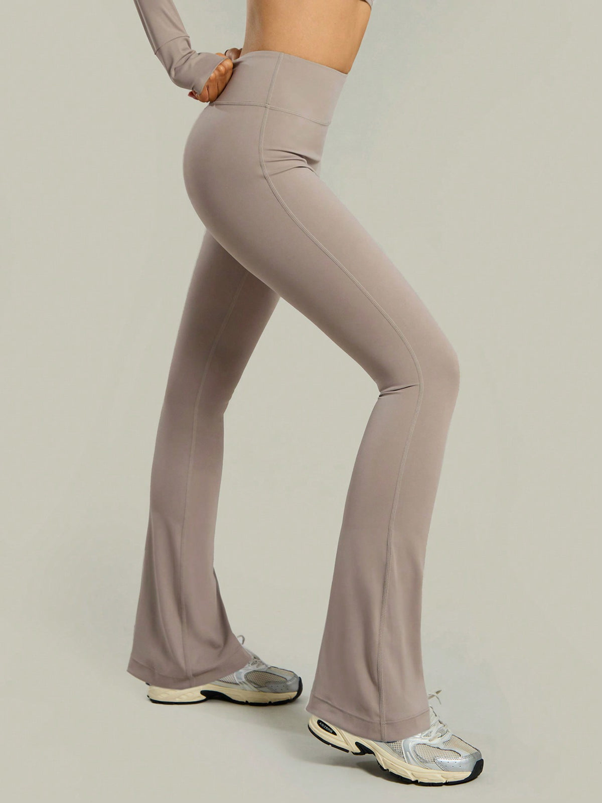 Legging Flare Cintura Alta Conforto Estilo Fitness