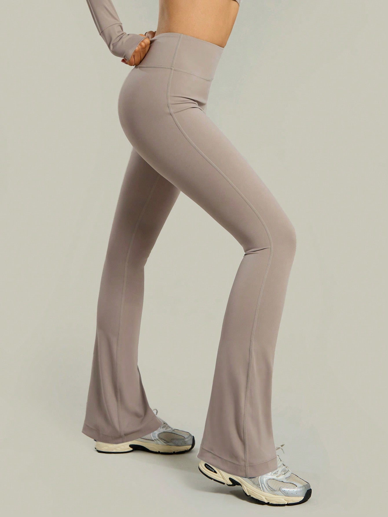 Legging Flare Cintura Alta Conforto Estilo Fitness