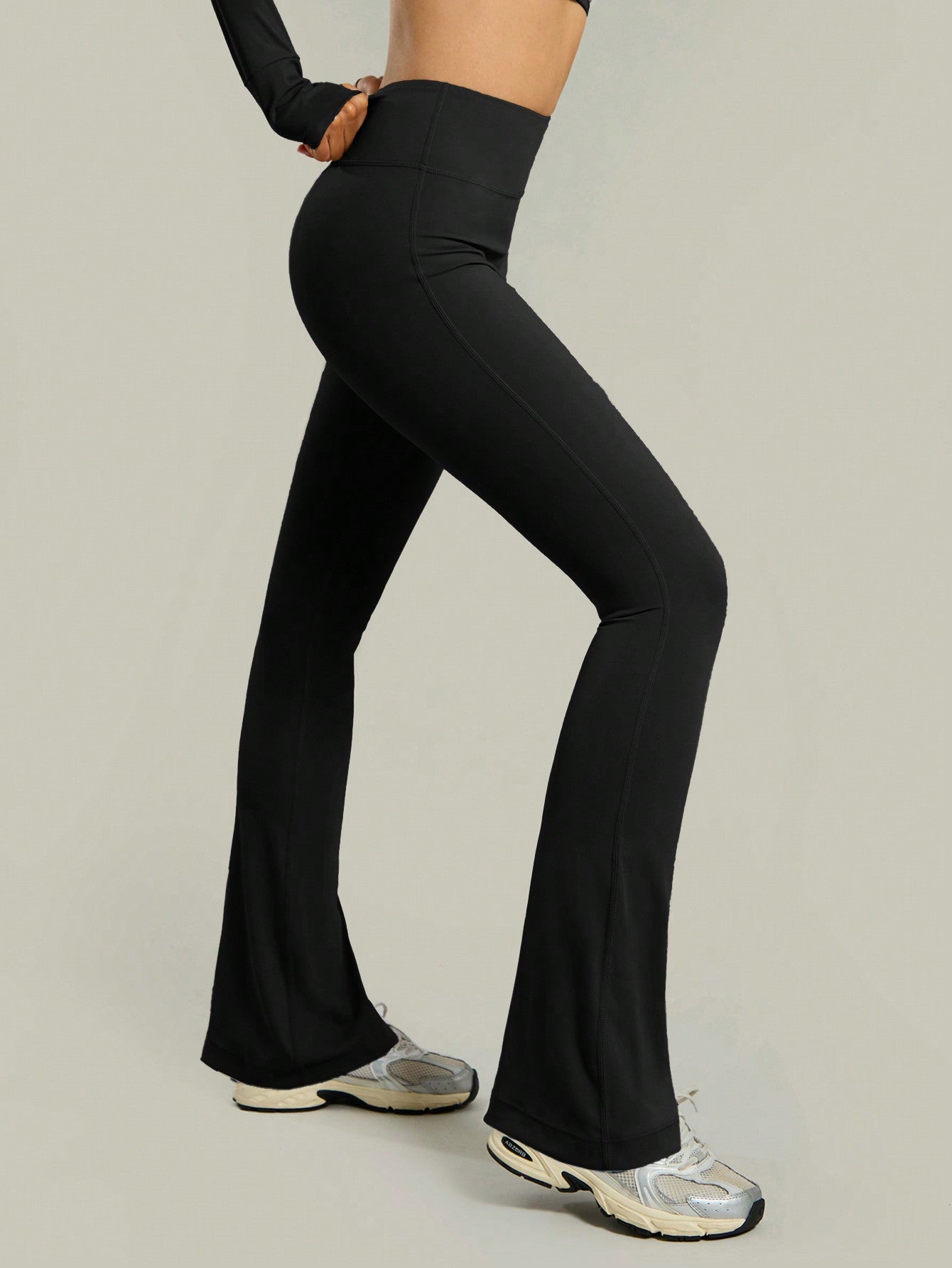 Legging Flare Cintura Alta Conforto Estilo Fitness