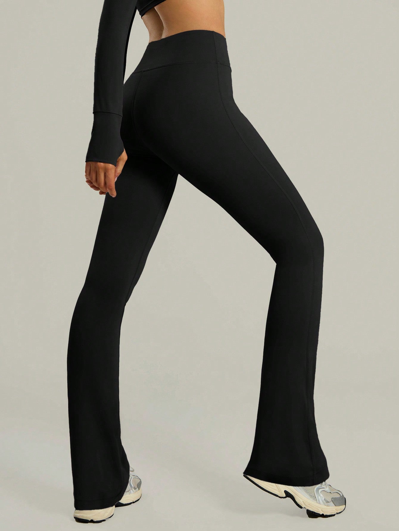 Legging Flare Cintura Alta Conforto Estilo Fitness