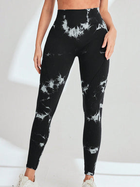 Legging Cintura Alta Textura Ventilada Estampa Fitness