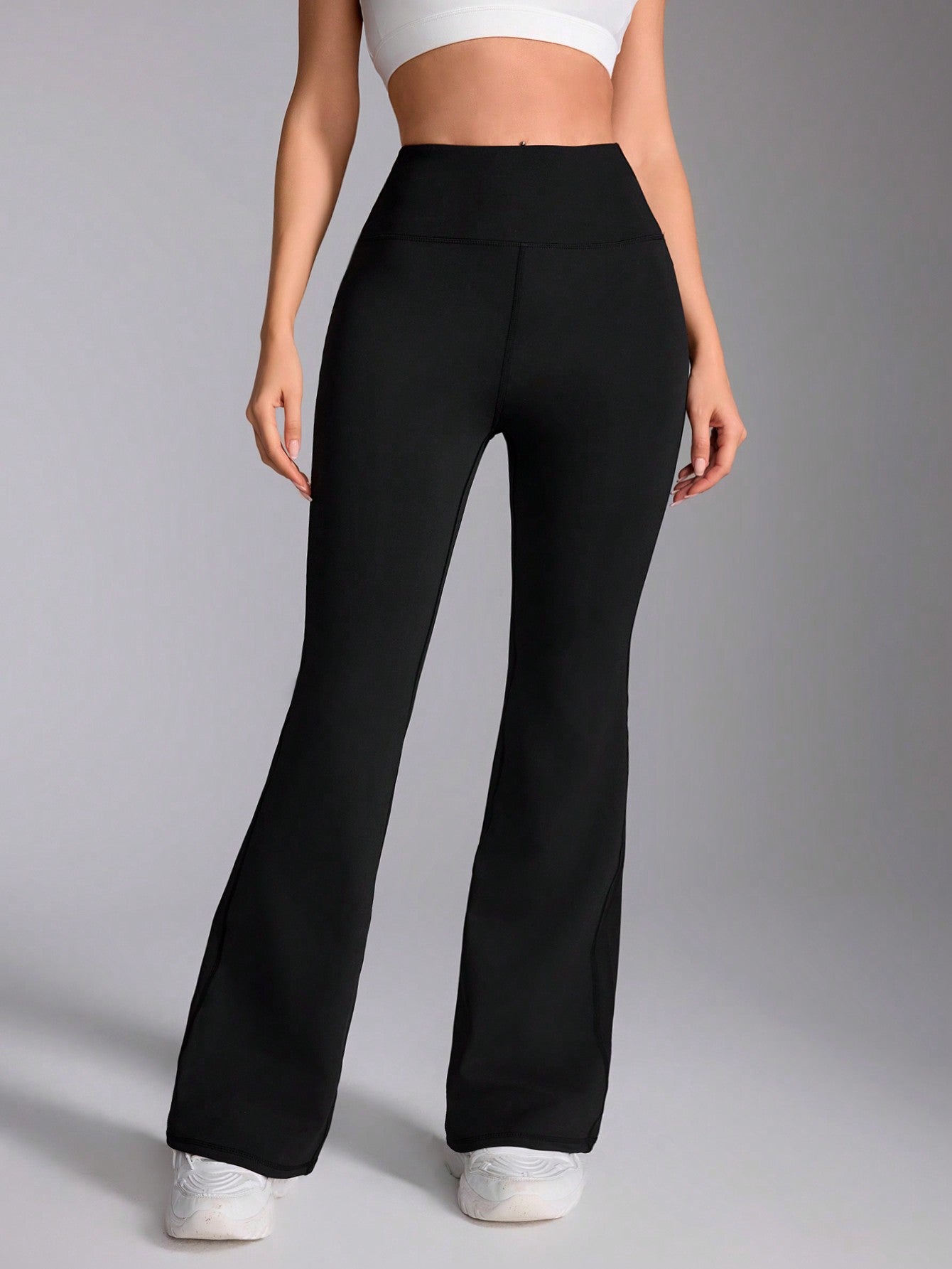 Legging Flare Cintura Alta Efeito Levanta Bumbum Estilo Fitness