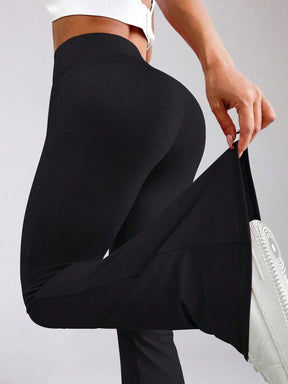Legging Flare Cintura Alta Efeito Levanta Bumbum Estilo Fitness