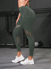 Legging Cintura Alta Com Recortes Em Tela Estilo Fitness