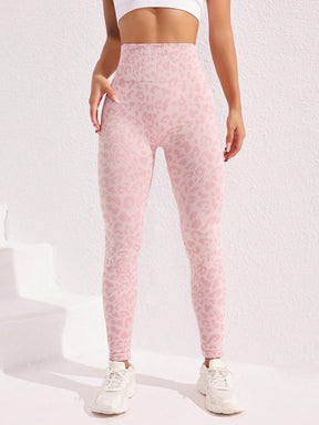 Legging Cintura Alta Seamless Com Estampa Texturizada Fitness