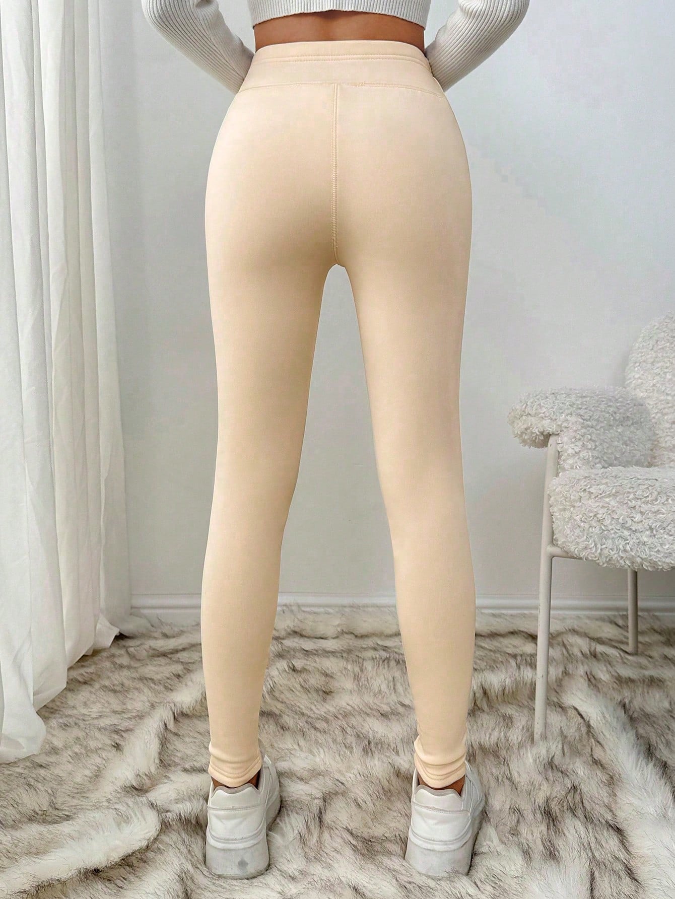 Legging Cintura Alta Térmica Com Forro Flanelado Fitness