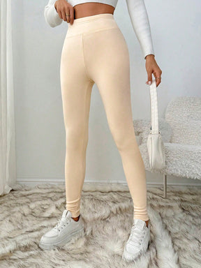 Legging Cintura Alta Térmica Com Forro Flanelado Fitness