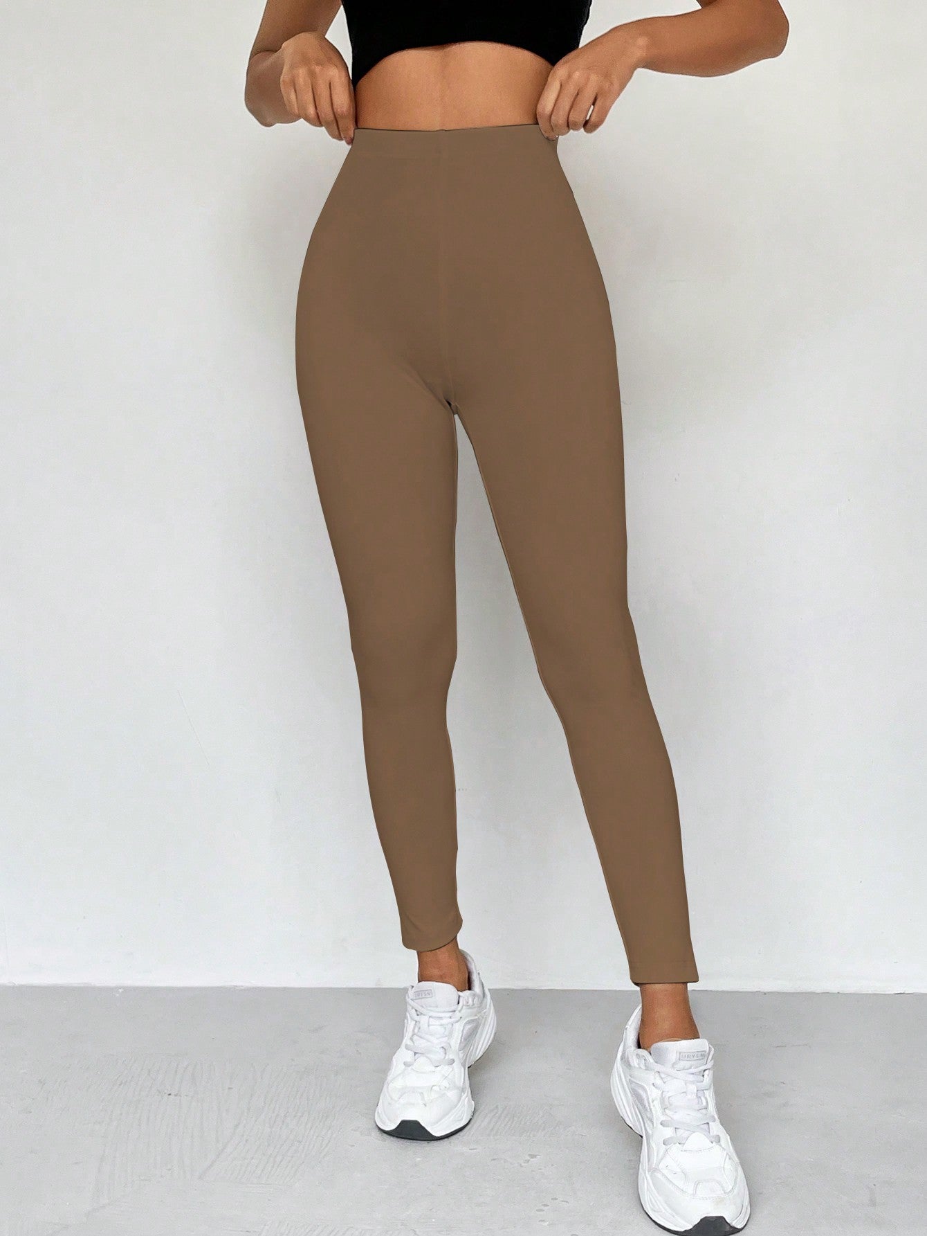 Legging Cintura Alta Conforto Estilo Minimalista