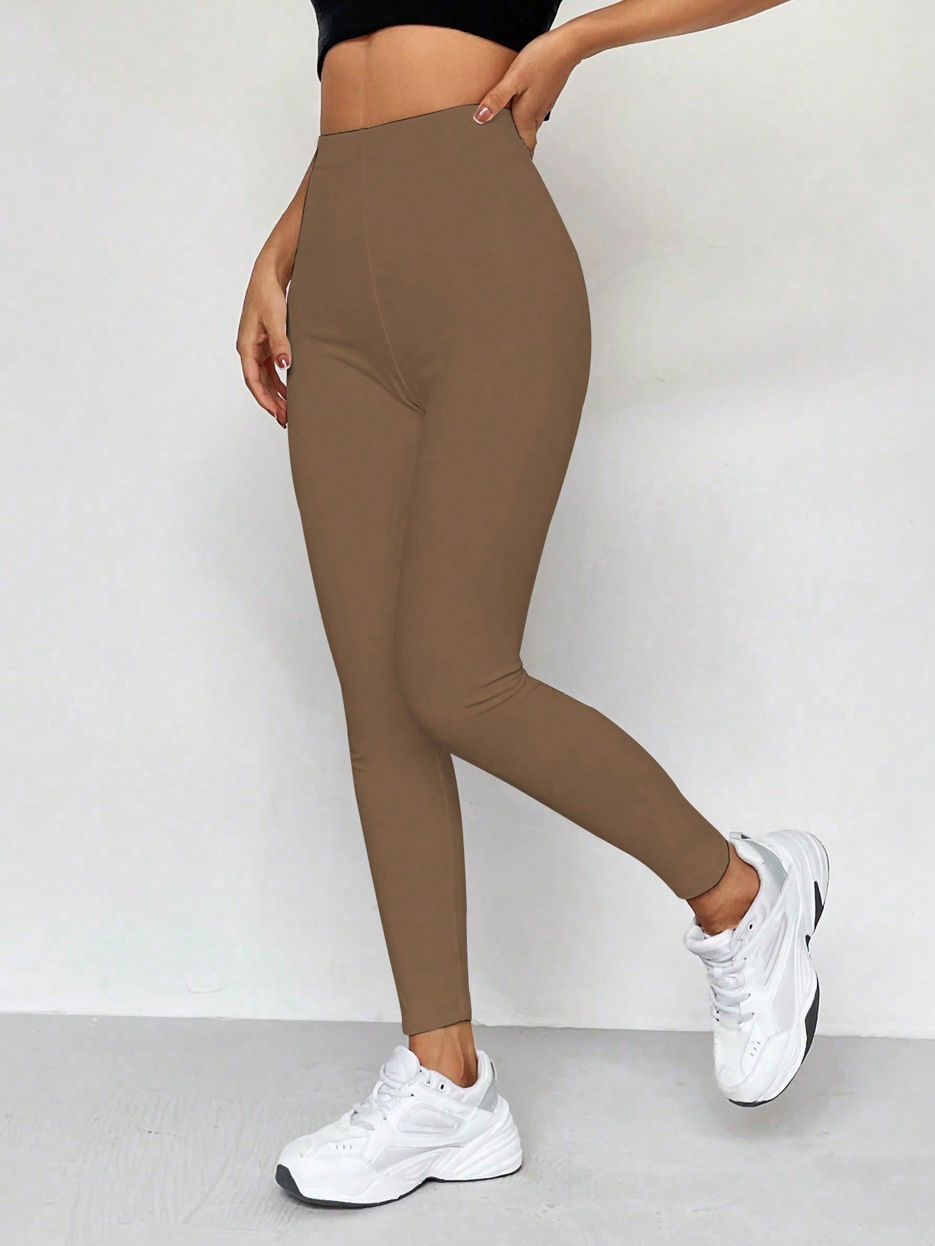 Legging Cintura Alta Conforto Estilo Minimalista