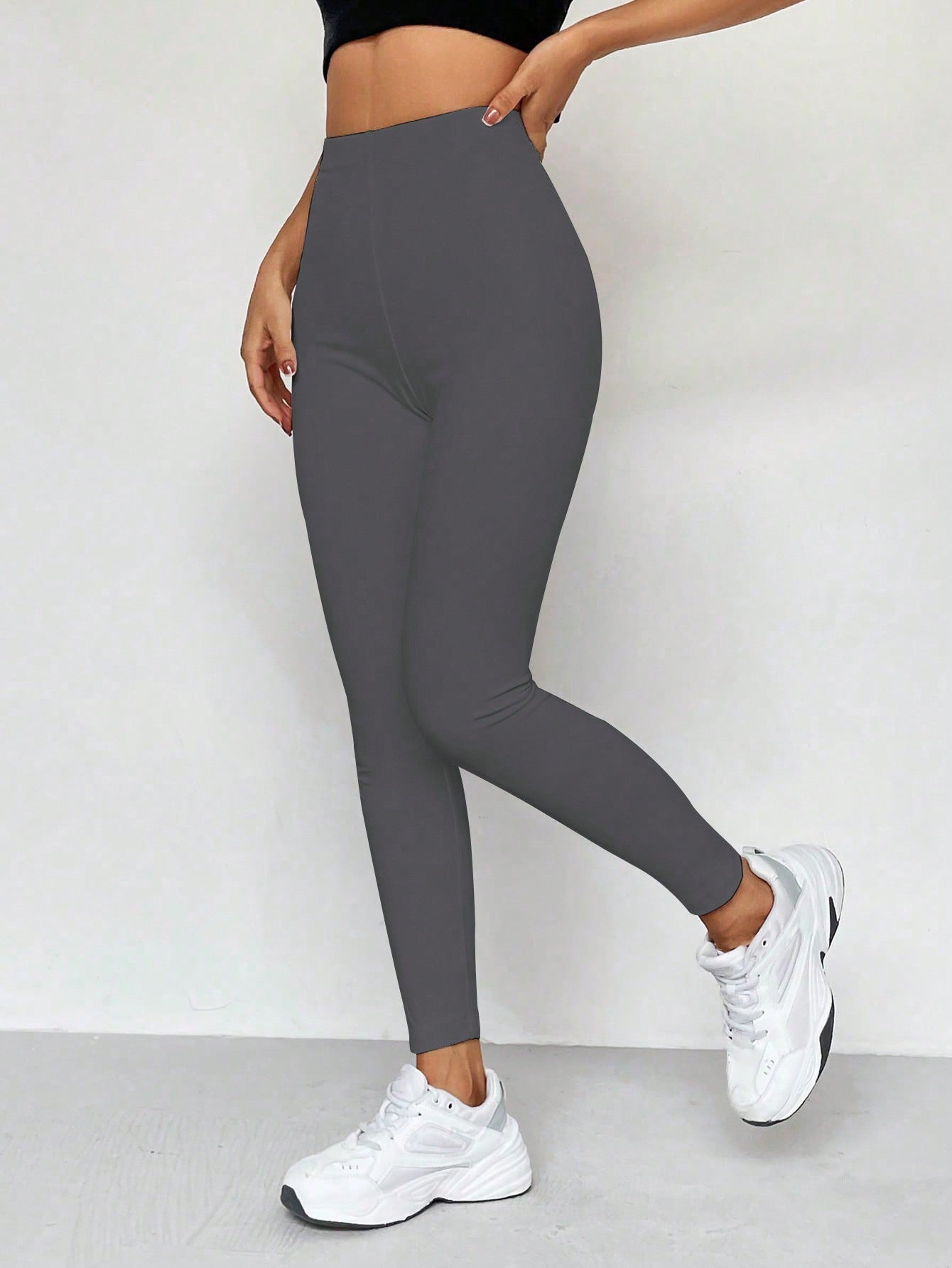 Legging Cintura Alta Conforto Estilo Minimalista