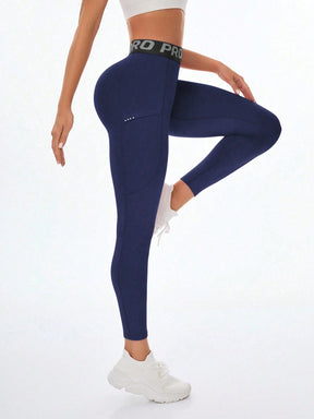 Legging Cintura Alta Com Bolso Lateral Estilo Treino Intenso
