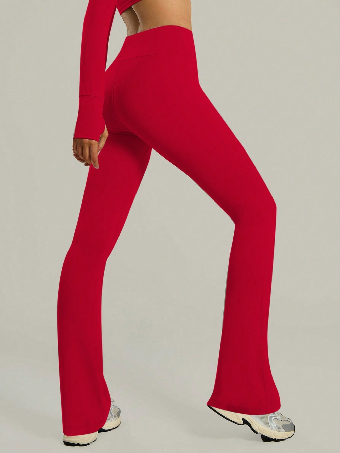 Legging Flare Cintura Alta Conforto Estilo Fitness