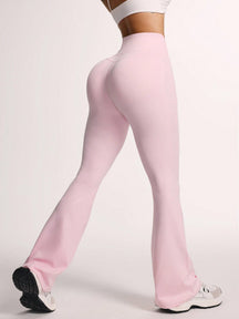 Legging Flare Cintura Alta Efeito Levanta Bumbum Estilo Fitness