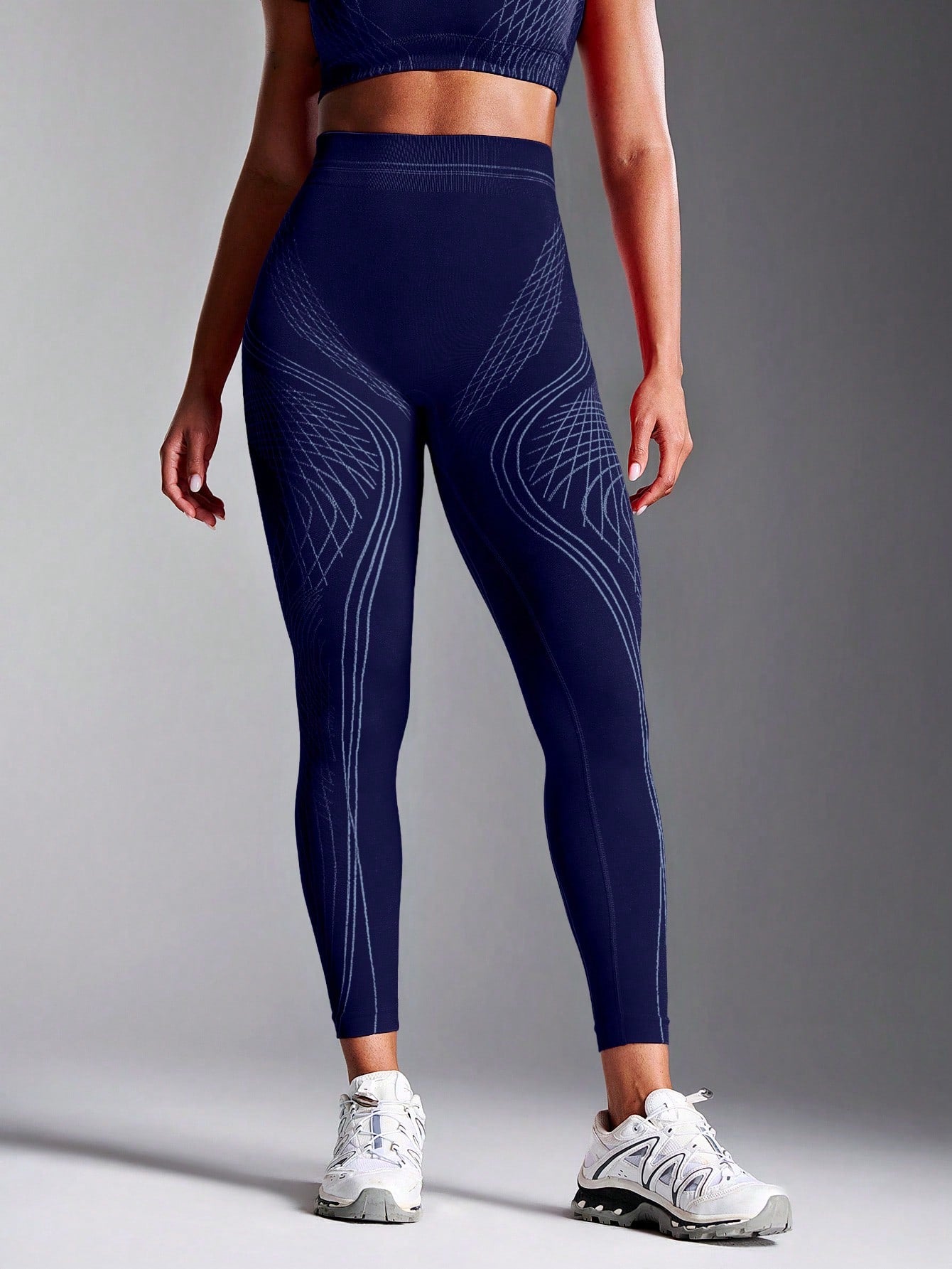 Legging Cintura Alta Seamless Com Textura Anatômica