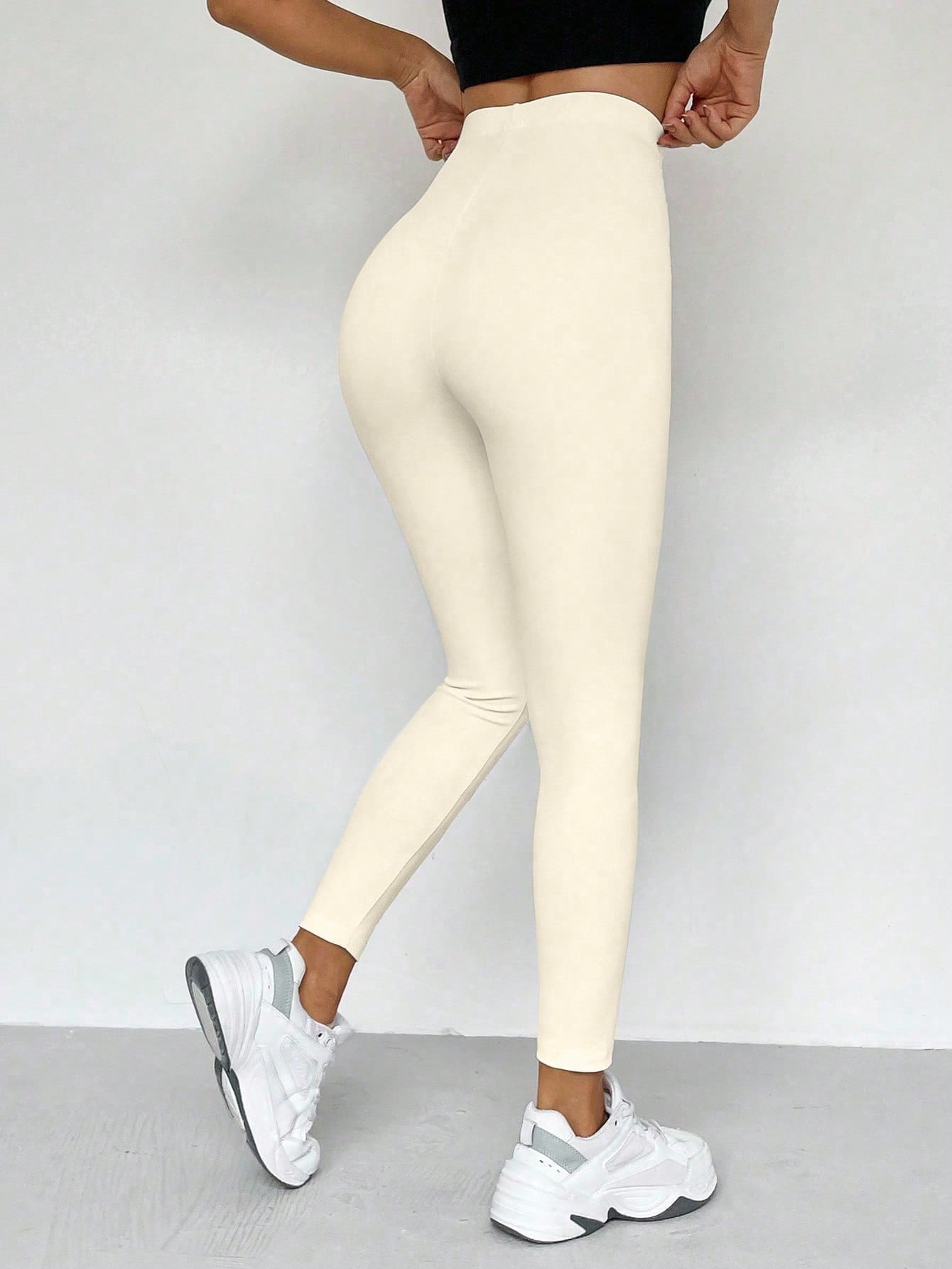 Legging Cintura Alta Conforto Estilo Minimalista
