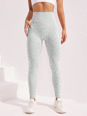 Legging Cintura Alta Seamless Com Estampa Texturizada Fitness