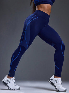 Legging Cintura Alta Seamless Com Recortes Dinâmicos
