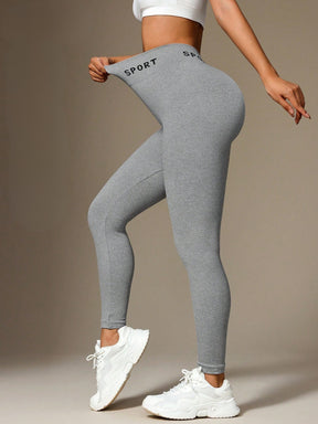 Legging Cintura Alta Sem Costura Efeito Modelador Fitness