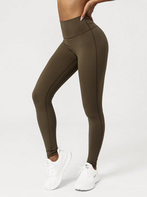 Legging Cintura Alta Com Recorte Anatômico Estilo Fitness