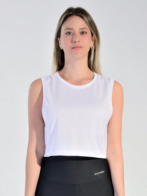 Regata Cropped Com Caimento Leve Estilo Training