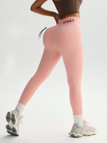 Legging Cintura Alta Sem Costura Efeito Modelador Fitness