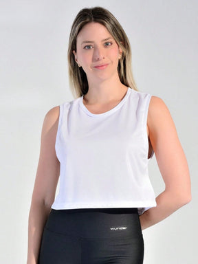 Regata Cropped Com Caimento Leve Estilo Training