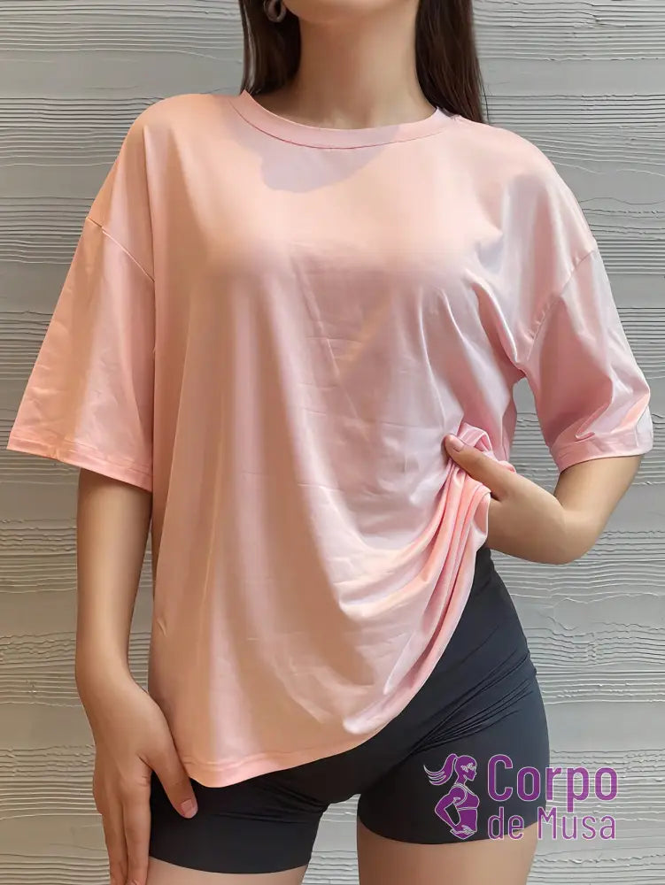 Camiseta Oversized Leve Estilo Training Camiseta Oversized Leve Estilo Training