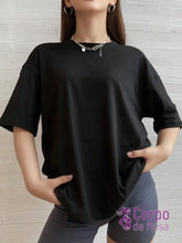 Camiseta Oversized Leve Estilo Training Preto / PP Camiseta Oversized Leve Estilo Training