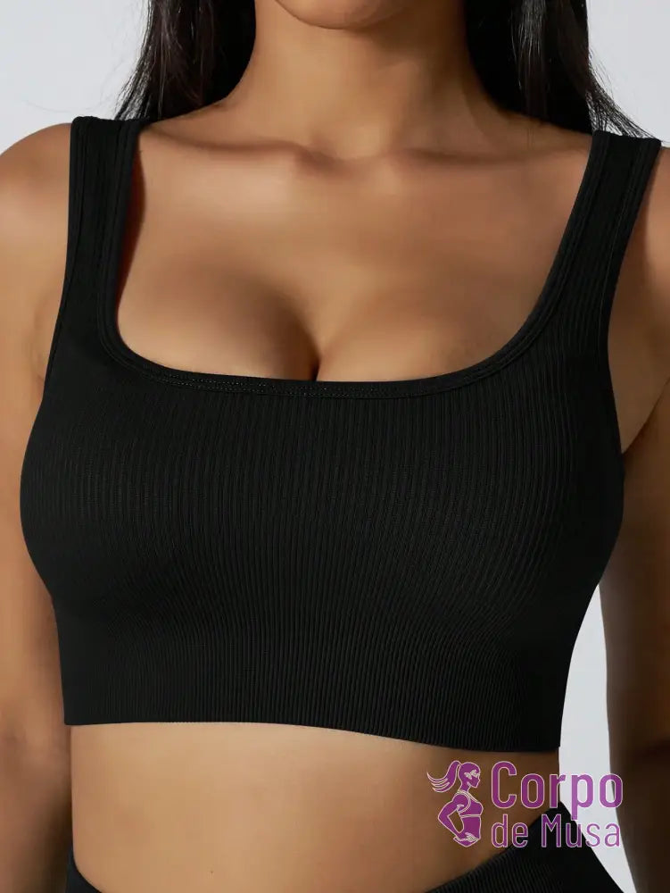 Conjunto Top e Legging Sem Costura Cós Alto Fitness Conjunto Top e Legging Sem Costura Cós Alto Fitness