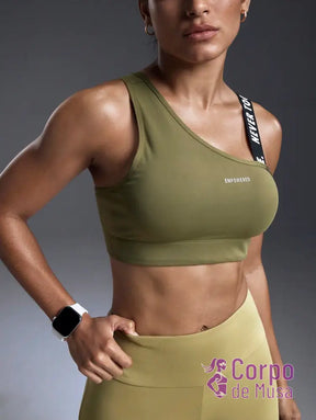 Conjunto Yoga Top Assimétrico E Legging Estilo Studio Conjunto Yoga Top Assimétrico E Legging Estilo Studio