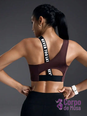 Conjunto Yoga Top Assimétrico E Legging Estilo Studio Conjunto Yoga Top Assimétrico E Legging Estilo Studio