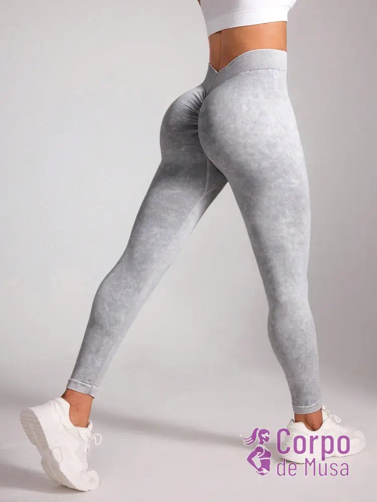 Legging Cintura Alta Efeito Modelador Estilo Fitness Legging Cintura Alta Efeito Modelador Estilo Fitness