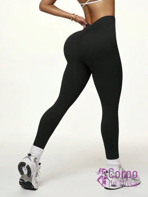 Legging Cintura Alta Efeito Modelador Estilo Fitness Legging Cintura Alta Efeito Modelador Estilo Fitness