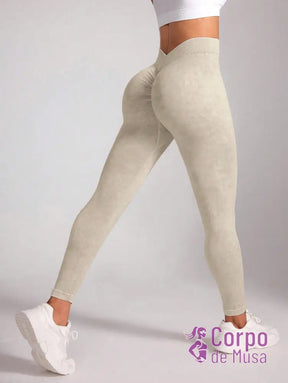 Legging Cintura Alta Efeito Modelador Estilo Fitness Legging Cintura Alta Efeito Modelador Estilo Fitness