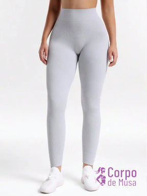 Legging Cintura Alta Seamless Com Compressão Fitness Legging Cintura Alta Seamless Com Compressão Fitness