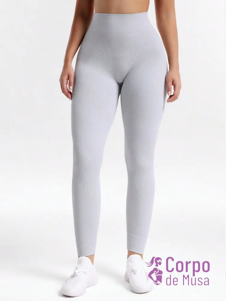 Legging Cintura Alta Seamless Com Compressão Fitness Legging Cintura Alta Seamless Com Compressão Fitness