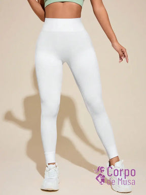 Legging Cintura Alta Seamless Com Compressão Fitness Legging Cintura Alta Seamless Com Compressão Fitness
