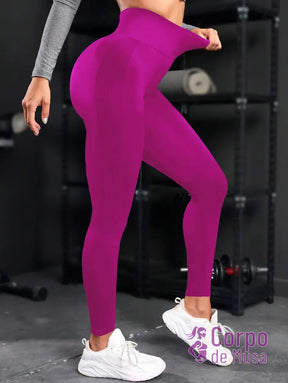 Legging Cintura Alta Seamless Com Compressão Modeladora Legging Cintura Alta Seamless Com Compressão Modeladora