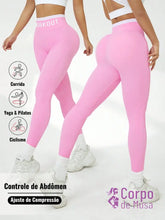 Legging Cintura Alta Seamless Com Cós Esportivo Fitness Rosa Chiclete / PP Legging Cintura Alta Seamless Com Cós