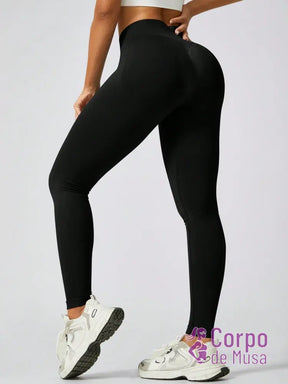 Legging Cintura Alta Seamless Com Efeito Levanta Bumbum Fitness Legging Cintura Alta Seamless Com Efeito Levanta Bumbum