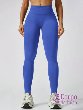 Legging Cintura Alta Seamless Com Efeito Levanta Bumbum Fitness Legging Cintura Alta Seamless Com Efeito Levanta Bumbum