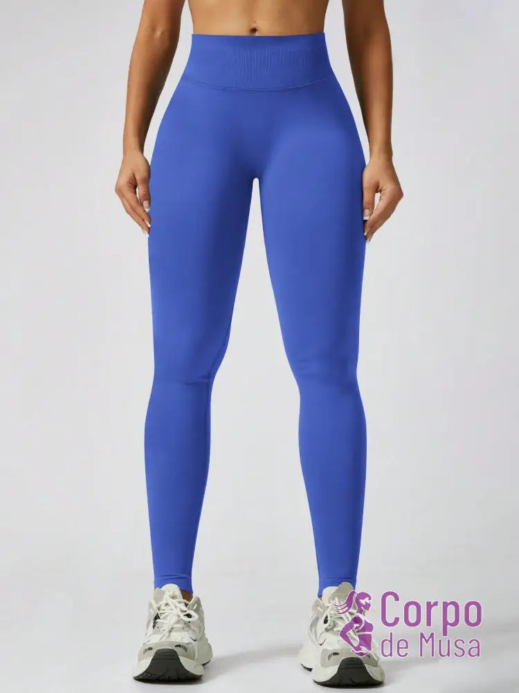 Legging Cintura Alta Seamless Com Efeito Levanta Bumbum Fitness Legging Cintura Alta Seamless Com Efeito Levanta Bumbum