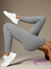 Legging Cintura Alta Seamless Com Textura Suave Fitness Cinza Claro / PP Legging Cintura Alta Seamless Com Textura