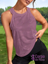 Regata Fitness Com Tecido Texturizado Estilo Treino Marsala / PP Regata Fitness Com Tecido Texturizado Estilo Treino