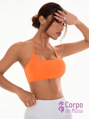 Top Alça Fina Com Costas Trançadas Estilo Training Top Alça Fina Com Costas Trançadas Estilo Training