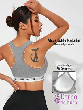 Top Decote V Com Costas Nadador Estilo Training Top Decote V Com Costas Nadador Estilo Training